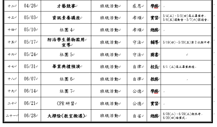 110下綜合活動表