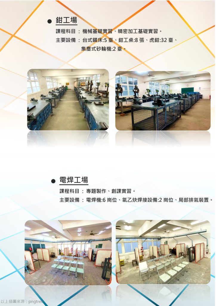 鉗工場、電焊工廠