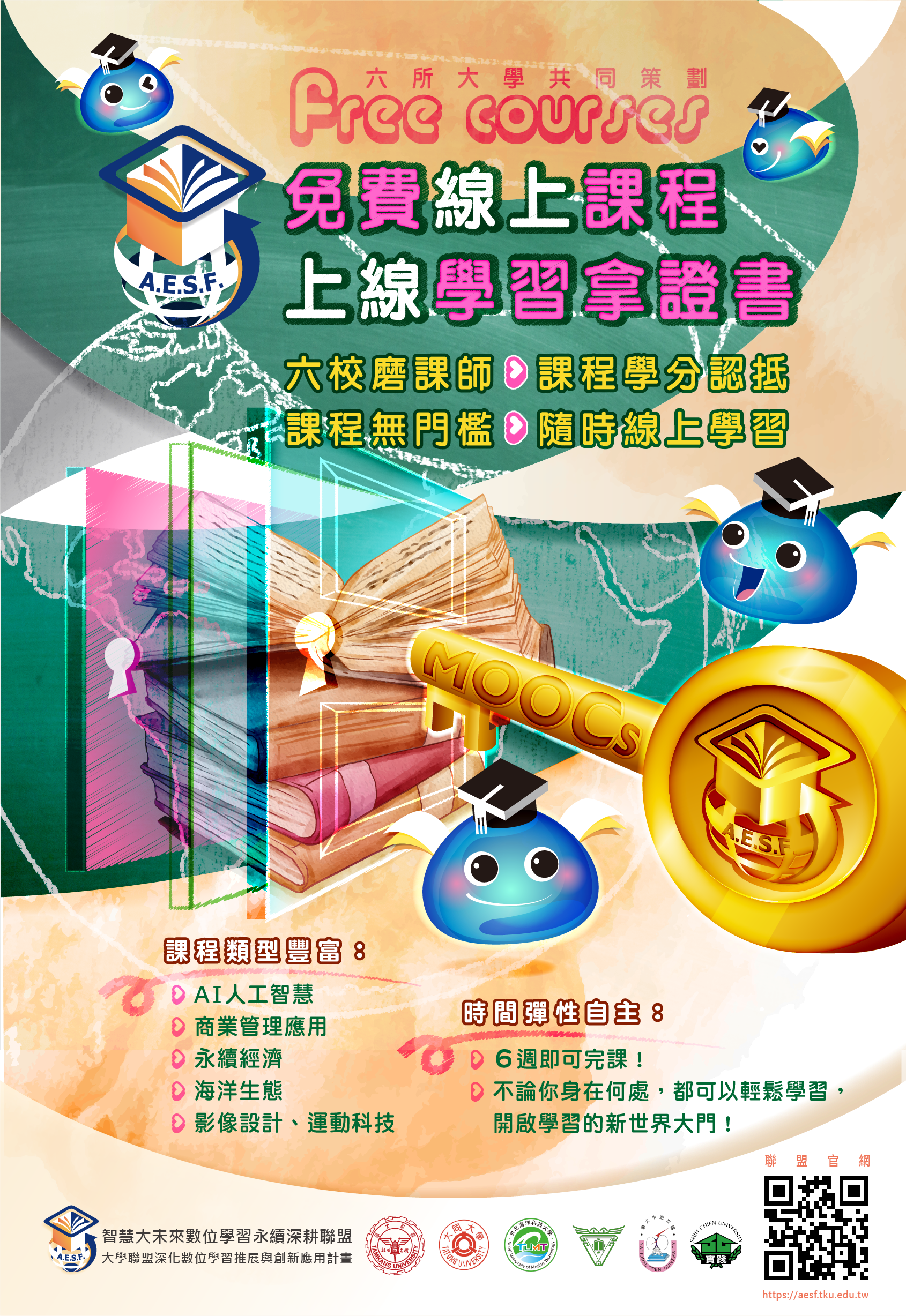 轉知教育部大學聯盟深化數位學習推展與創新應用計畫「智慧大未來─數位學習永續深耕聯盟」磨課師課程簡介及海報。 – 國立大湖高級農工職業學校