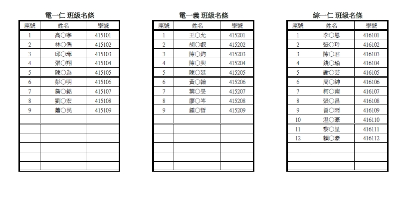 編班3